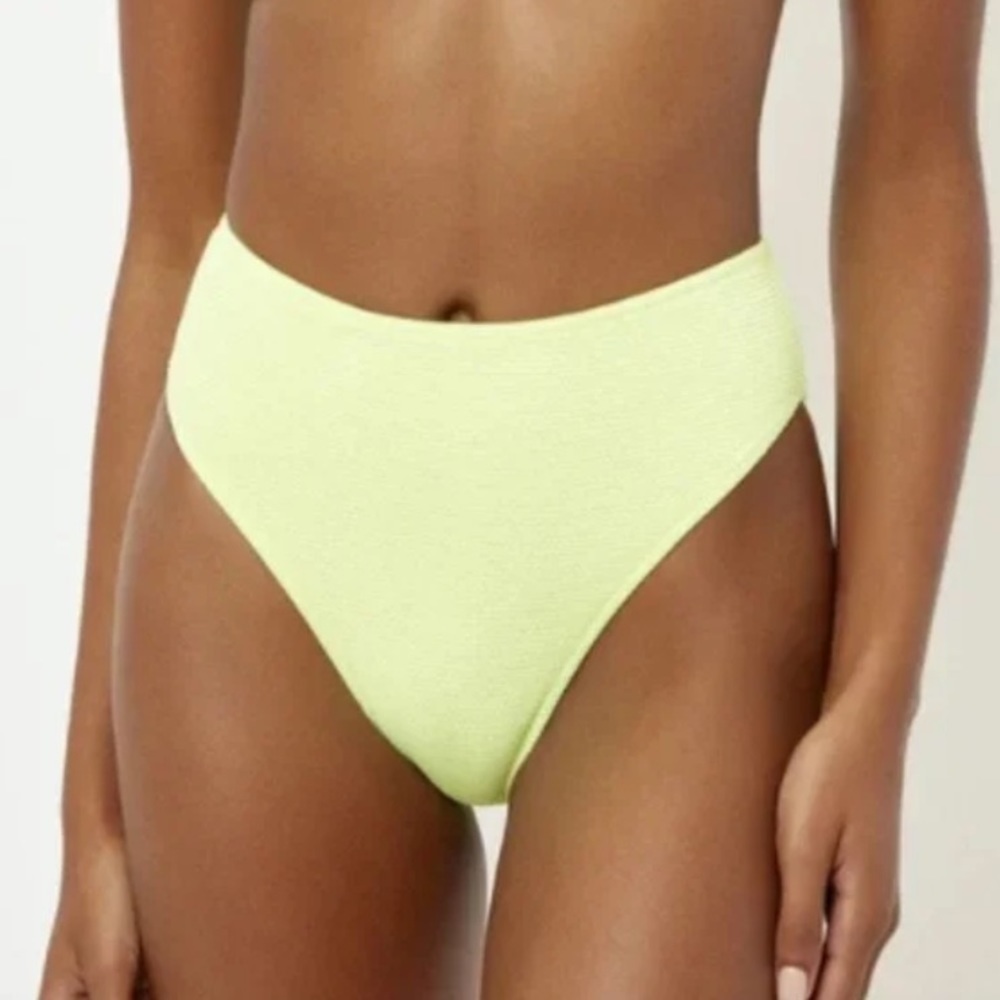 NEW Frankie’s Bikinis Grotto High Waisted Metallic Sundance Bikini Swim Bottoms